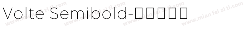 Volte Semibold字体转换